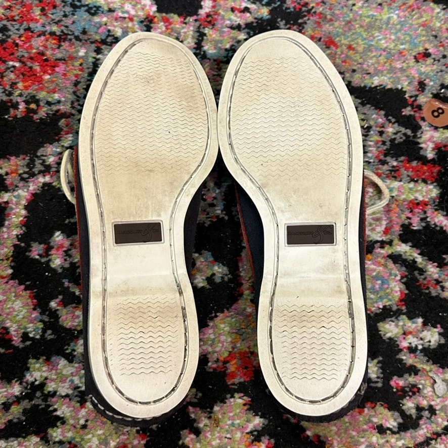 Euc Rancourt & Co. X Jack Spade Suede Boat Shoe Usa Red White Blue Maine Usa 6 D — image 2 of 8